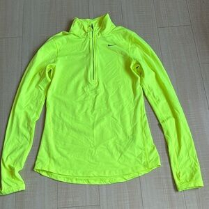 Neon yellow workout top
